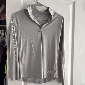 Under Armour Gray Long Sleeve Kids Tee